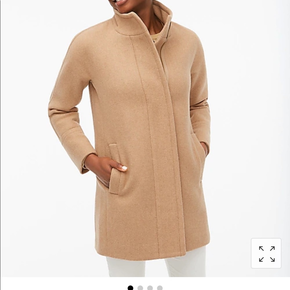 J. Crew City Coat in Heather Acorn